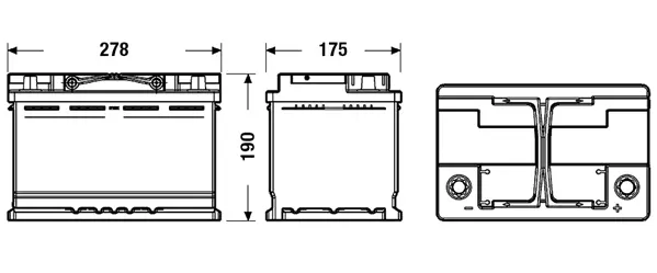 Batterie de démarrage EXIDE EL700