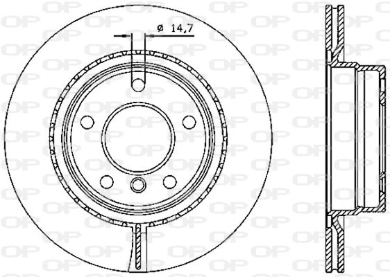 Disque de frein OPEN PARTS BDR2334.20