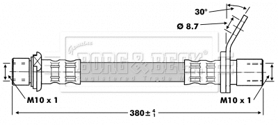 Flexible de frein BORG & BECK BBH6751