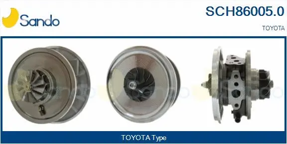 Groupe carter, turbocompresseur SANDO SCH86005.0