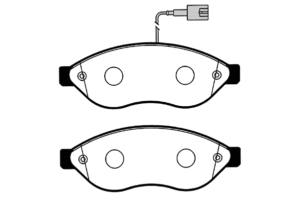 Kit de plaquettes de frein, frein à disque Technika 01625