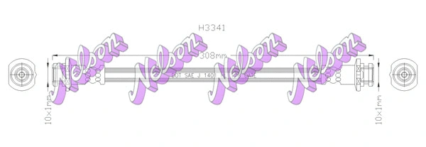 Flexible de frein KAWE H3341