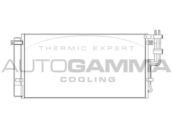 Condenseur, climatisation AUTOGAMMA 104907