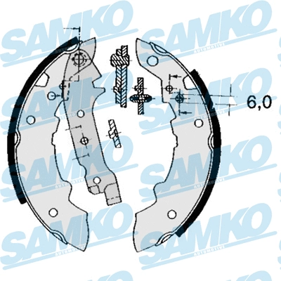 Jeu de mâchoires de frein SAMKO 84470