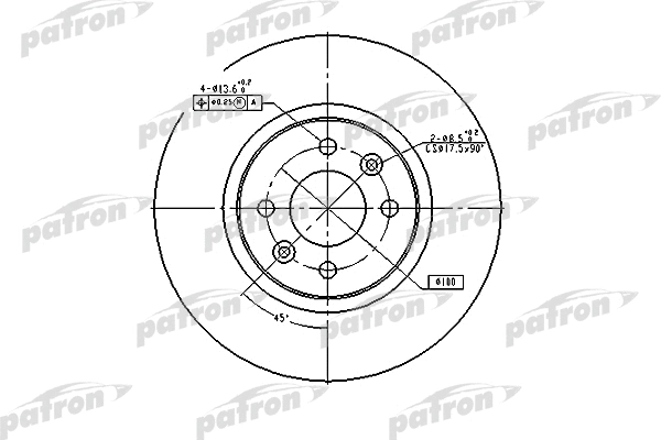 Disque de frein PATRON PBD4110