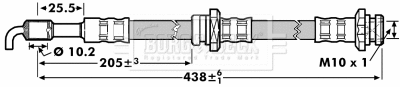 Flexible de frein BORG & BECK BBH7127