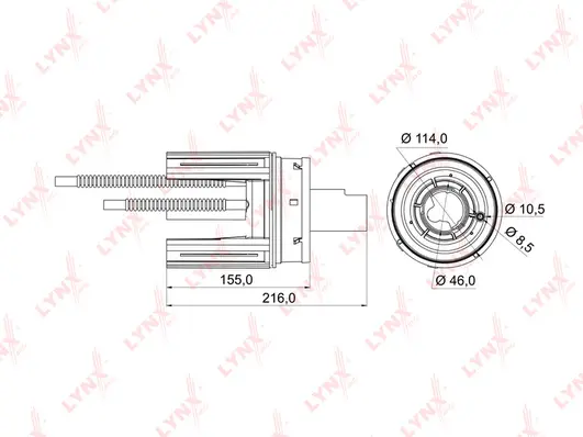 Filtre à carburant LYNXAUTO LF-974M