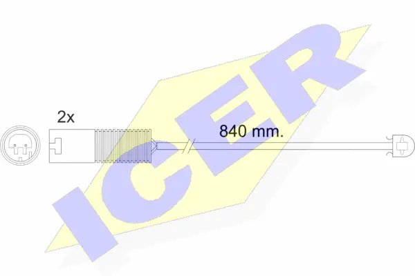 Contact d'avertissement, usure des plaquettes de frein ICER 610426 E C