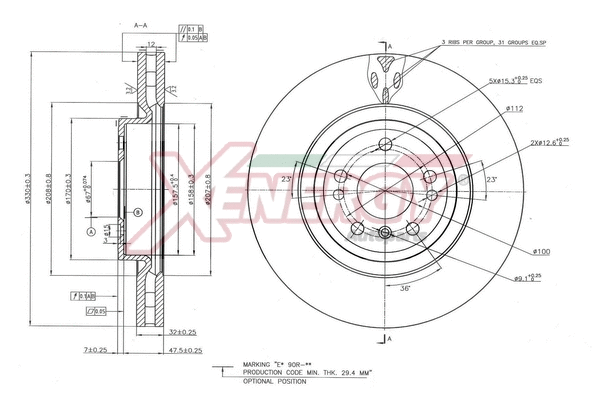 Disque de frein AP XENERGY X602819