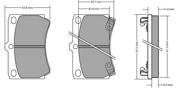 Kit de plaquettes de frein, frein à disque FREMAX FBP-0300