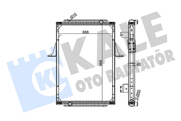 Radiateur, refroidissement du moteur KALE OTO RADYATÖR 349545