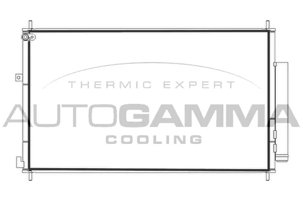 Condenseur, climatisation AUTOGAMMA 107982