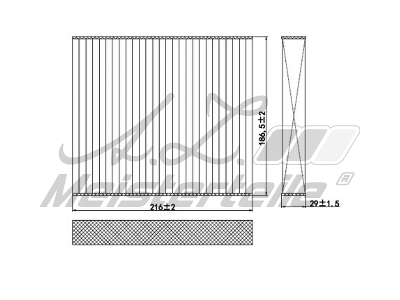 Filtre, air de l'habitacle A.Z. Meisterteile AZMT-41-010-1627