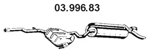 Silencieux arrière EBERSPÄCHER 03.996.83