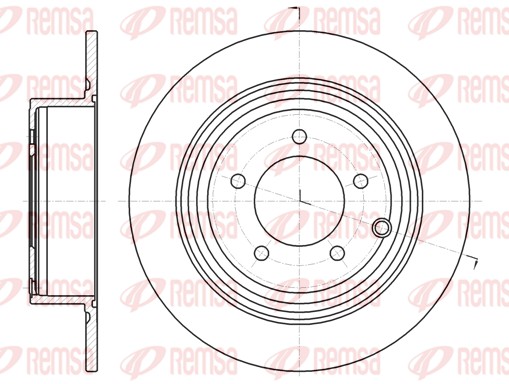 Disque de frein REMSA 61290.00