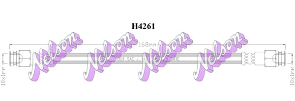 Flexible de frein KAWE H4261