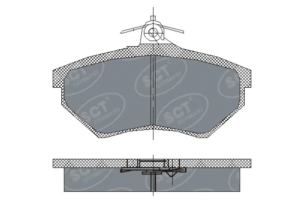 Kit de plaquettes de frein, frein à disque SCT - MANNOL SP 137 PR