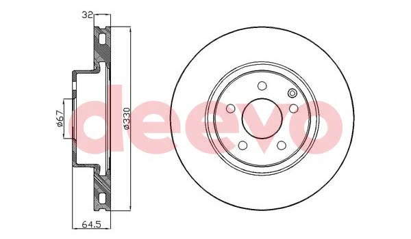 Disque de frein DEEVO BD16200