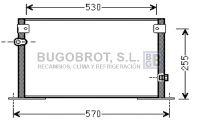 Condenseur, climatisation BUGOBROT 62-TO5562