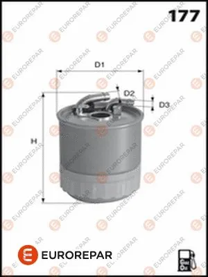 Filtre à carburant EUROREPAR 1643628680