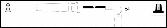 Kit de câbles d'allumage LEMARK HOES1193