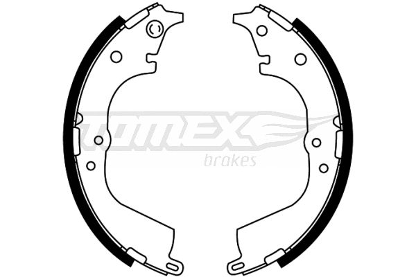 Jeu de mâchoires de frein TOMEX Brakes TX 21-55