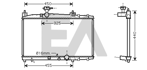 Radiateur, refroidissement du moteur EACLIMA 31R71162