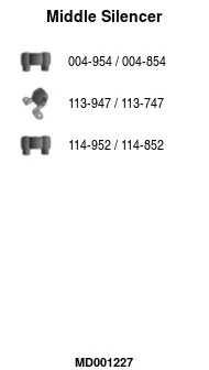 Silencieux central FA1 MD001227