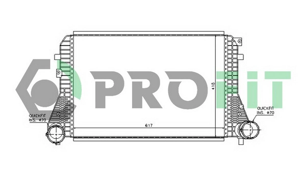 Refroidisseur d'air de suralimentation PROFIT PR 0017A3