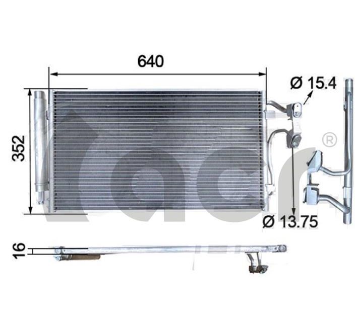 Condenseur, climatisation ACR 300715
