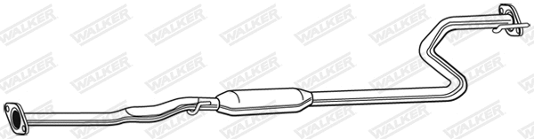 Silencieux central WALKER 22043