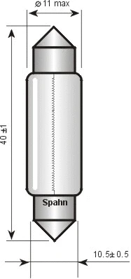 Ampoule, éclairage intérieur SPAHN GLÜHLAMPEN 5241