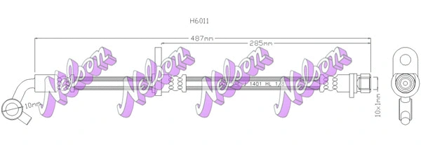 Flexible de frein KAWE H6011