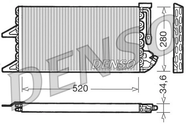 Condenseur, climatisation DENSO DCN09092