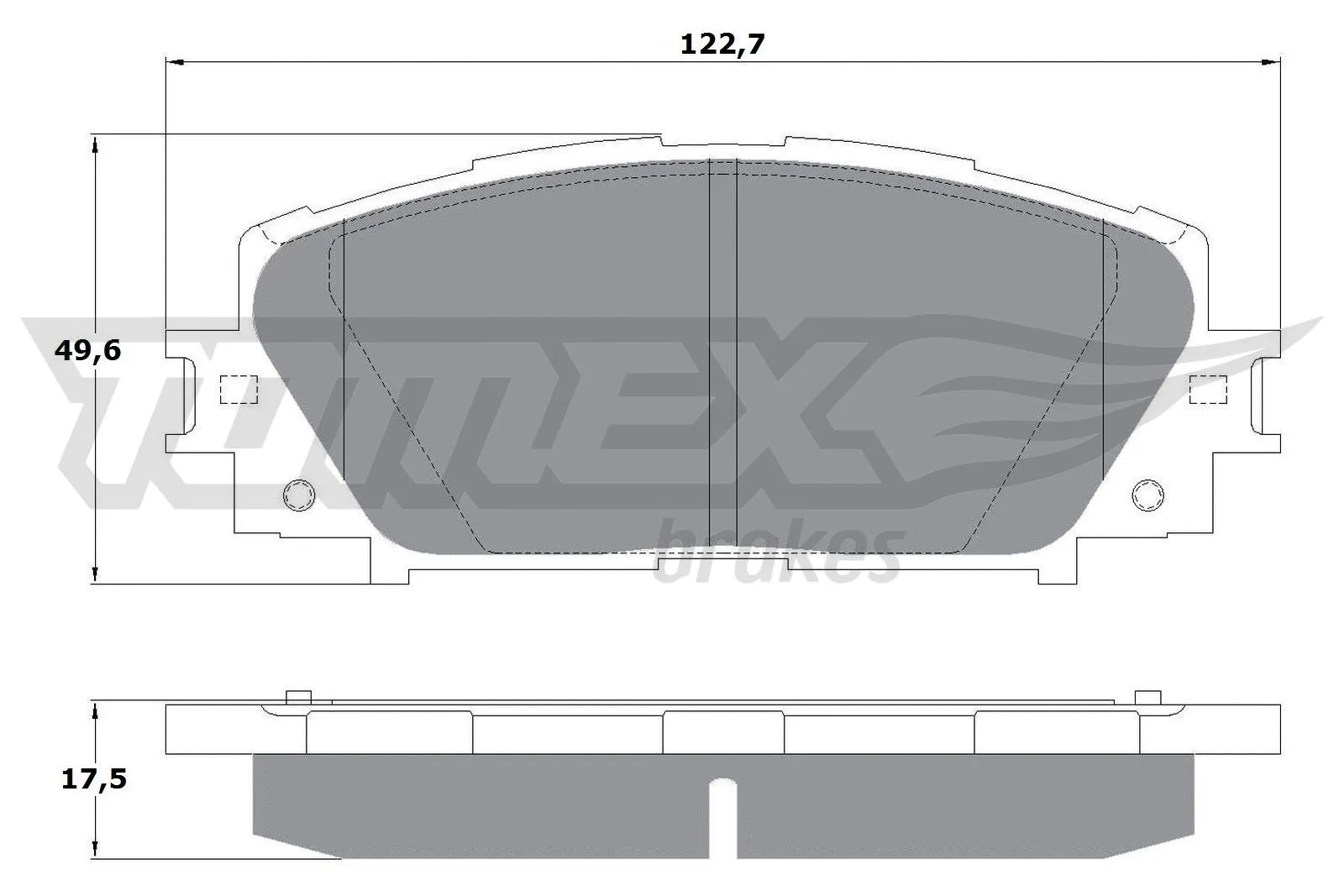 Kit de plaquettes de frein, frein à disque TOMEX Brakes TX 16-09
