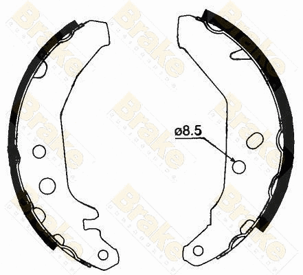 Jeu de mâchoires de frein Brake ENGINEERING SH1279
