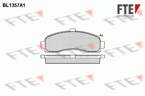 Kit de plaquettes de frein, frein à disque FTE 9010137