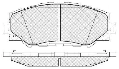 Kit de plaquettes de frein, frein à disque FIT FP1210