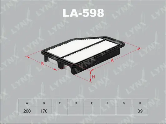 Filtre à air LYNXAUTO LA-598