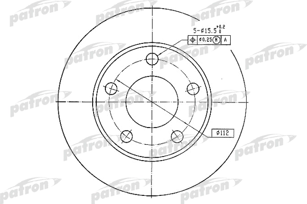 Disque de frein PATRON PBD1542