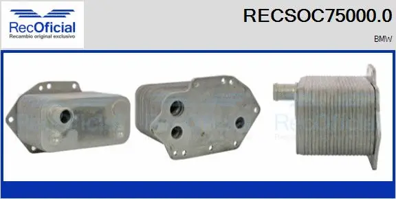 Radiateur d'huile RECOFICIAL RECSOC75000.0