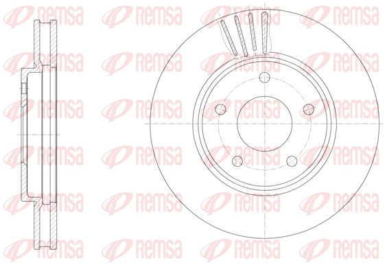Disque de frein REMSA 61531.10