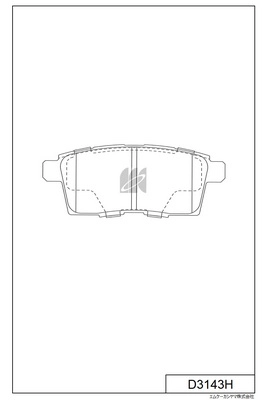 Kit de plaquettes de frein, frein à disque MK Kashiyama D3143H