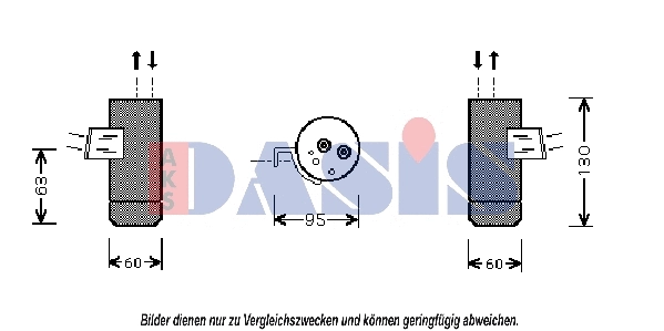 Filtre déshydratant, climatisation AKS DASIS 800307N
