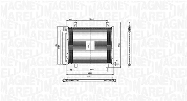 Condenseur, climatisation MAGNETI MARELLI 350203836000