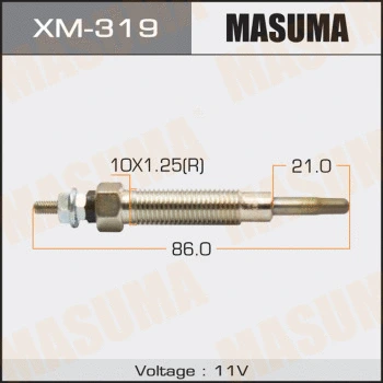 Bougie de préchauffage MASUMA XM-319