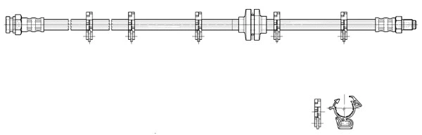 Flexible de frein CEF 516938