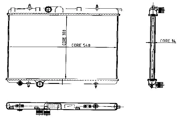 Radiateur, refroidissement du moteur ORDONEZ 2062025