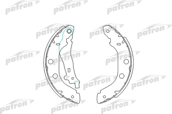 Jeu de mâchoires de frein PATRON PSP577