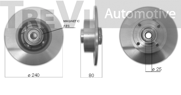 Kit de roulements de roue TREVI AUTOMOTIVE WB2268